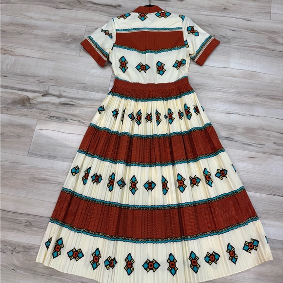 Hunter Bell Cream and Brown Patterned Maxi Dress - Picture 2 of 4